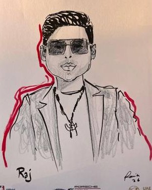 Live caricatures and portraits